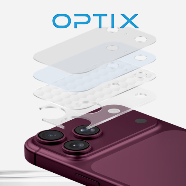 Kameros objektyvo apsauga UNIQ Optix Aeroshield, skirta iPhone 18 Pro, skaidri aprašymas - Prekės nuotrauka