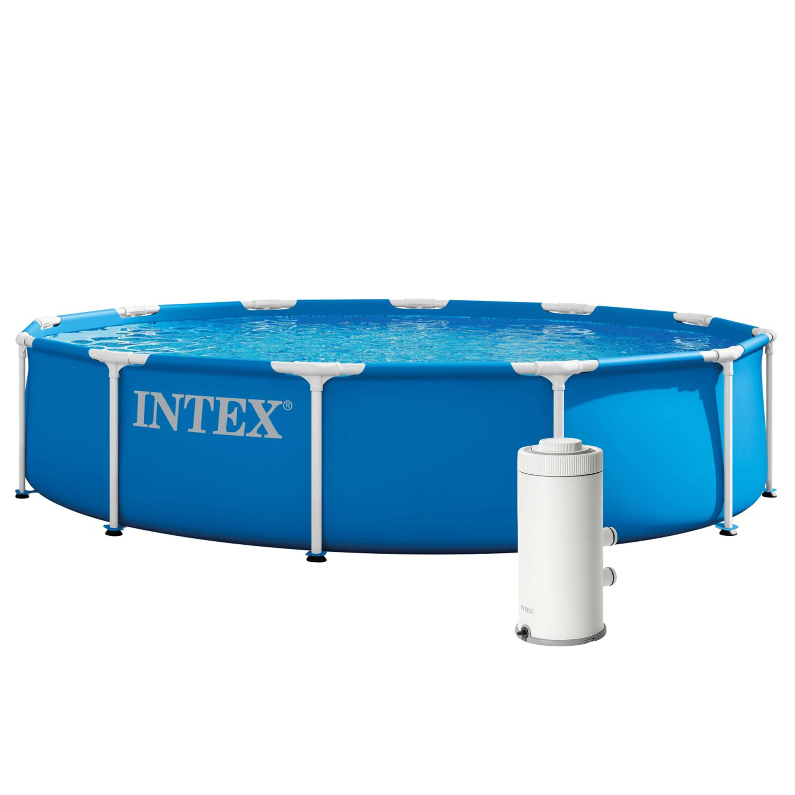 Karkasinis sodo baseinas apvalus 366×76 cm su siurbliu, INTEX 28212ND aprašymas - Prekės nuotrauka