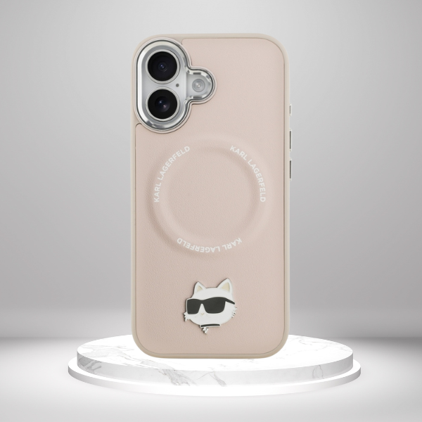 Karl Lagerfeld Choupette Pin MagSafe dėklas Apple iPhone 17 rožinės spalvos aprašymas - Prekės nuotrauka Karl Lagerfeld Choupette Pin MagSafe dėklas Apple iPhone 17 rožinės spalvos aprašymas - Prekės nuotrauka