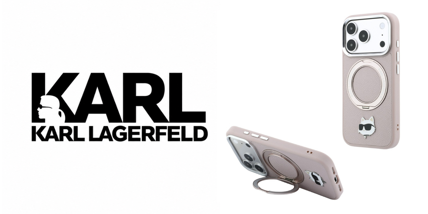 Karl Lagerfeld dėklas su 360° žiediniu stovu Choupette Head Pin MagSafe, skirtas iPhone 18 Pro Max / 17 Pro Max aprašymas - Prekės nuotrauka