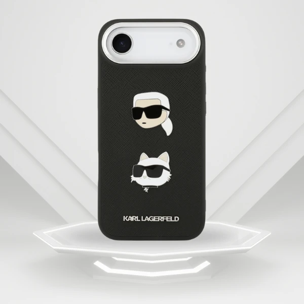 Karl Lagerfeld FW Grained Karl & Choupette Heads Pins & Logo dėklas skirtas Apple iPhone Air Juodas aprašymas - Prekės nuotrauka Karl Lagerfeld FW Grained Karl & Choupette Heads Pins & Logo dėklas skirtas Apple iPhone Air Juodas aprašymas - Prekės nuotrauka