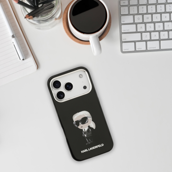Karl Lagerfeld IML Aquarelle Karl & Logo MagSafe dėklas Apple iPhone 17 Pro juodos spalvos aprašymas - Prekės nuotrauka Karl Lagerfeld IML Aquarelle Karl & Logo MagSafe dėklas Apple iPhone 17 Pro juodos spalvos aprašymas - Prekės nuotrauka