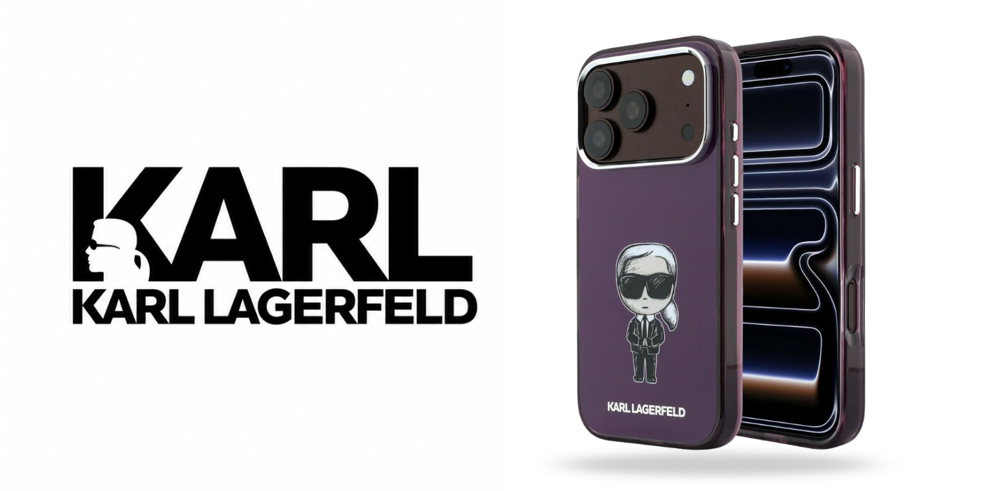 Karl Lagerfeld IML Ikonik Sketch Print MagSafe dėklas, skirtas iPhone 18 Pro / 17 Pro, bordo spalvos aprašymas - Prekės nuotrauka