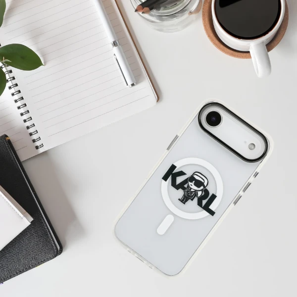 Karl Lagerfeld IML Karl Sketch Logo MagSafe dėklas Apple iPhone Air Clear aprašymas - Prekės nuotrauka Karl Lagerfeld IML Karl Sketch Logo MagSafe dėklas Apple iPhone Air Clear aprašymas - Prekės nuotrauka