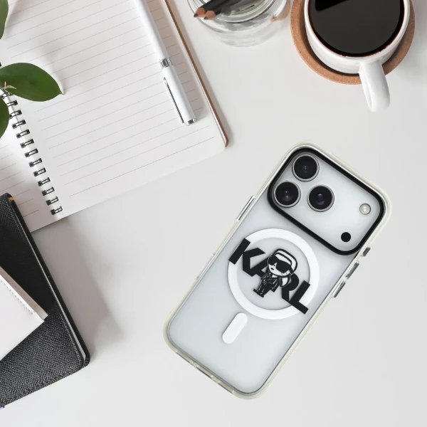 Karl Lagerfeld IML Karl Sketch Logo MagSafe dėklas Apple iPhone 17 Pro Clear aprašymas - Prekės nuotrauka Karl Lagerfeld IML Karl Sketch Logo MagSafe dėklas Apple iPhone 17 Pro Clear aprašymas - Prekės nuotrauka