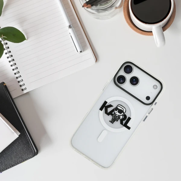 Karl Lagerfeld IML Karl Sketch Logo MagSafe dėklas Apple iPhone 17 Pro Max Clear aprašymas - Prekės nuotrauka Karl Lagerfeld IML Karl Sketch Logo MagSafe dėklas Apple iPhone 17 Pro Max Clear aprašymas - Prekės nuotrauka