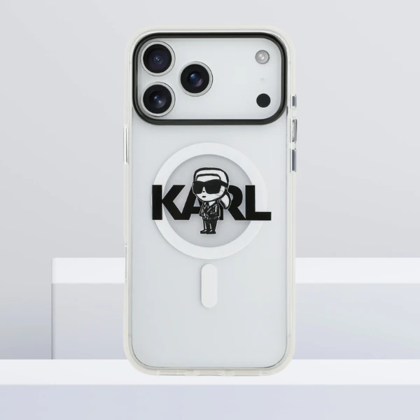 Karl Lagerfeld IML Karl Sketch Logo MagSafe dėklas Apple iPhone 17 Pro Max Clear aprašymas - Prekės nuotrauka Karl Lagerfeld IML Karl Sketch Logo MagSafe dėklas Apple iPhone 17 Pro Max Clear aprašymas - Prekės nuotrauka