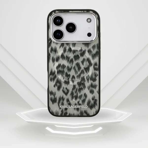 Karl Lagerfeld IML Leopard Pattern MagSafe Dėklas skirtas Apple iPhone 17 Pro rudos spalvos aprašymas - Prekės nuotrauka Karl Lagerfeld IML Leopard Pattern MagSafe Dėklas skirtas Apple iPhone 17 Pro rudos spalvos aprašymas - Prekės nuotrauka