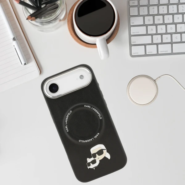 Karl Lagerfeld Karl & Choupette Pins MagSafe dėklas skirtas Apple iPhone Air Juodas aprašymas - Prekės nuotrauka Karl Lagerfeld Karl & Choupette Pins MagSafe dėklas skirtas Apple iPhone Air Juodas aprašymas - Prekės nuotrauka