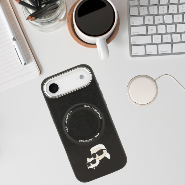 Karl Lagerfeld Karl & Choupette Pins MagSafe dėklas skirtas Apple iPhone Air Juodas aprašymas - Prekės nuotrauka Karl Lagerfeld Karl & Choupette Pins MagSafe dėklas skirtas Apple iPhone Air Juodas aprašymas - Prekės nuotrauka