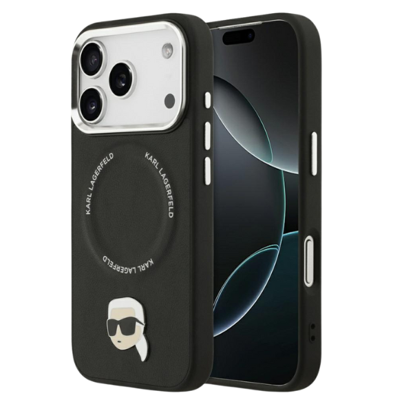 Karl Lagerfeld Karl Pin MagSafe dėklas Apple iPhone 17 Pro juodos spalvos aprašymas - Prekės nuotrauka Karl Lagerfeld Karl Pin MagSafe dėklas Apple iPhone 17 Pro juodos spalvos aprašymas - Prekės nuotrauka