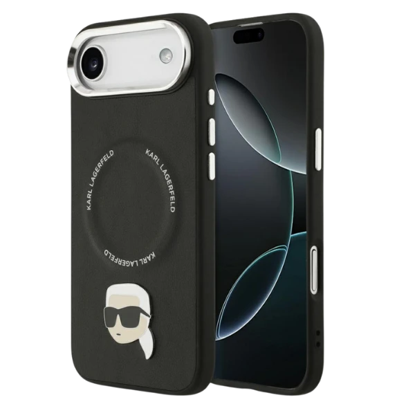 Dėklas Karl Lagerfeld Karl Pin MagSafe Case for iPhone Air - Juodas aprašymas - Prekės nuotrauka Dėklas Karl Lagerfeld Karl Pin MagSafe Case for iPhone Air - Juodas aprašymas - Prekės nuotrauka