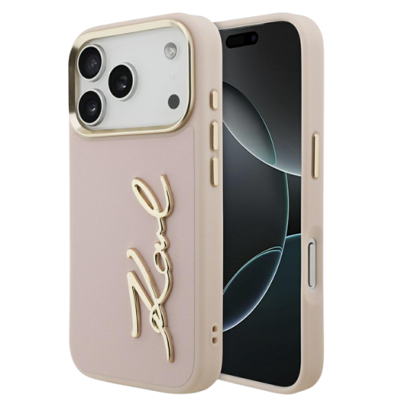 Karl Lagerfeld Karl Script Logo dėklas skirtas Apple iPhone 17 Pro rožinės spalvos aprašymas - Prekės nuotrauka Karl Lagerfeld Karl Script Logo dėklas skirtas Apple iPhone 17 Pro rožinės spalvos aprašymas - Prekės nuotrauka