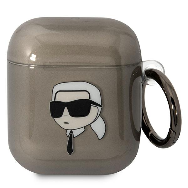 Karl Lagerfeld KLA2HNIKTCK AirPods 1/2 dėklas juodos spalvos Karl`s Head aprašymas - Prekės nuotrauka