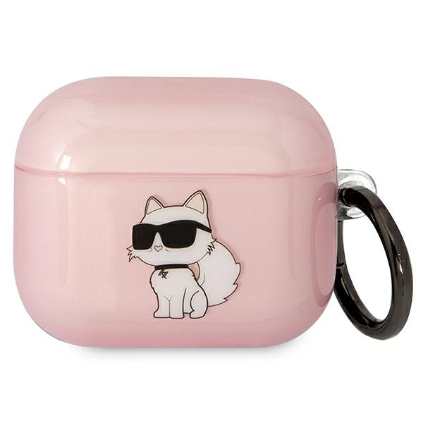 Karl Lagerfeld KLA3HNCHTCP Airpods 3 dėklas rožinės spalvos Ikonik Choupette aprašymas - Prekės nuotrauka