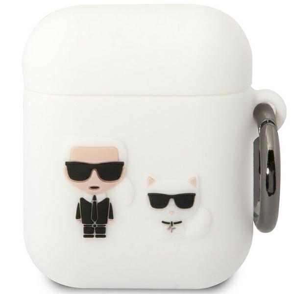 Karl Lagerfeld KLACA2SILKCW AirPods 1/2 dėklas baltos spalvos Silicone Karl & Choupette aprašymas - Prekės nuotrauka Karl Lagerfeld KLACA2SILKCW AirPods 1/2 dėklas baltos spalvos Silicone Karl & Choupette aprašymas - Prekės nuotrauka