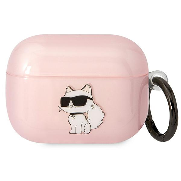 Karl Lagerfeld KLAPHNCHTCP Airpods Pro dėklas rožinės spalvos Ikonik Choupette aprašymas - Prekės nuotrauka