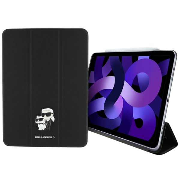 Karl Lagerfeld KLFC11RM24SAKCK Apple iPad Air 11″ 2024 Book Cover juodos spalvos Saffiano Magnetic Karl &Choupette aprašymas - Prekės nuotrauka