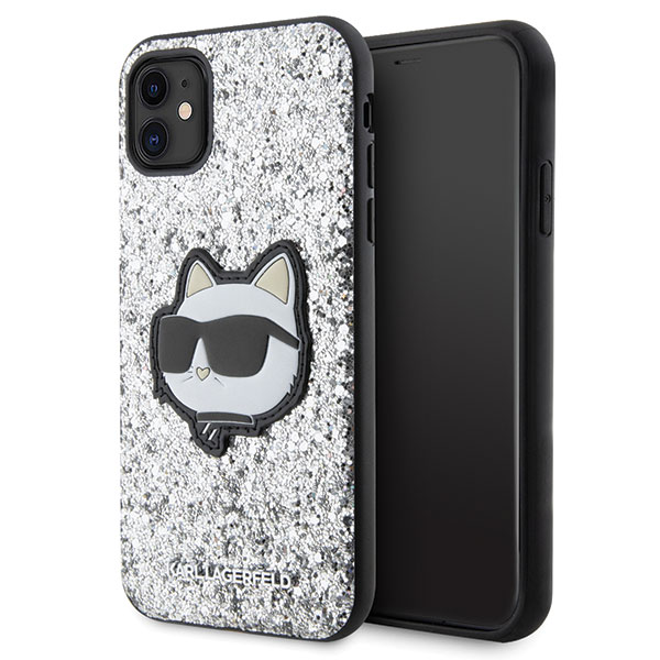 Karl Lagerfeld KLHCN61G2CPS Apple iPhone 11 /Xr 6.1″ sidabrinis kietas dėklas Glitter Choupette Patch aprašymas - Prekės nuotrauka Karl Lagerfeld KLHCN61G2CPS Apple iPhone 11 /Xr 6.1″ sidabrinis kietas dėklas Glitter Choupette Patch aprašymas - Prekės nuotrauka
