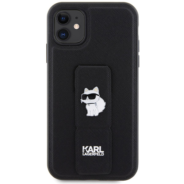 Karl Lagerfeld KLHCN61GSACHPK Apple iPhone 11/ Xr 6.1″ juodos spalvos kietas dėklas Gripstand Saffiano Choupette aprašymas - Prekės nuotrauka Karl Lagerfeld KLHCN61GSACHPK Apple iPhone 11/ Xr 6.1″ juodos spalvos kietas dėklas Gripstand Saffiano Choupette aprašymas - Prekės nuotrauka