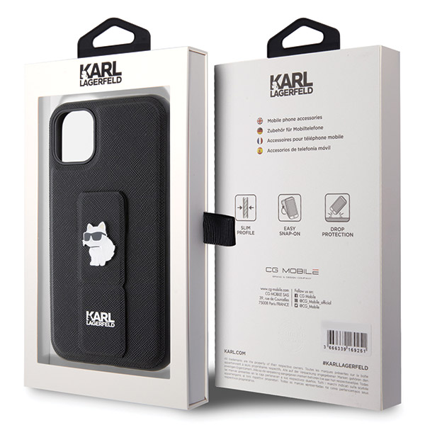 Karl Lagerfeld KLHCN61GSACHPK Apple iPhone 11/ Xr 6.1″ juodos spalvos kietas dėklas Gripstand Saffiano Choupette aprašymas - Prekės nuotrauka Karl Lagerfeld KLHCN61GSACHPK Apple iPhone 11/ Xr 6.1″ juodos spalvos kietas dėklas Gripstand Saffiano Choupette aprašymas - Prekės nuotrauka