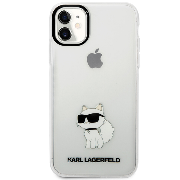 Karl Lagerfeld KLHCN61HNCHTCT Apple iPhone 11/ Xr 6,1″ skaidrus kietas dėklas Ikonik Choupette aprašymas - Prekės nuotrauka