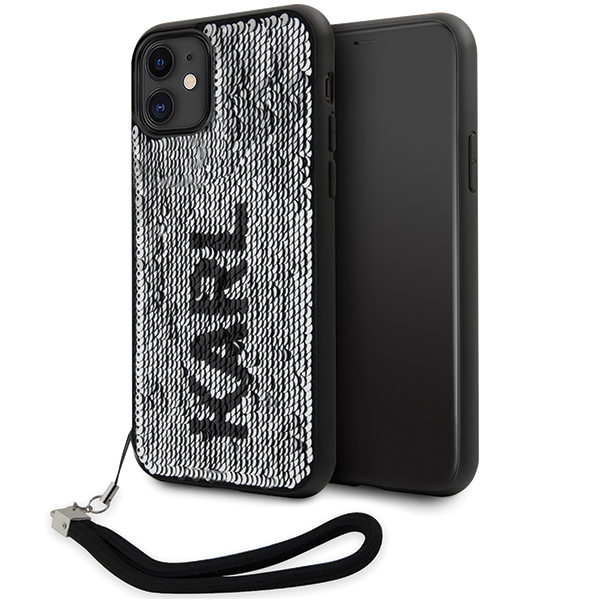 Karl Lagerfeld KLHCN61PSQRKS Apple iPhone 11 /Xr 6,1″ sidabrinis kietas dėklas Sequins Cord aprašymas - Prekės nuotrauka Karl Lagerfeld KLHCN61PSQRKS Apple iPhone 11 /Xr 6,1″ sidabrinis kietas dėklas Sequins Cord aprašymas - Prekės nuotrauka