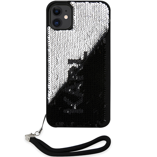 Karl Lagerfeld KLHCN61PSQRKS Apple iPhone 11 /Xr 6,1″ sidabrinis kietas dėklas Sequins Cord aprašymas - Prekės nuotrauka Karl Lagerfeld KLHCN61PSQRKS Apple iPhone 11 /Xr 6,1″ sidabrinis kietas dėklas Sequins Cord aprašymas - Prekės nuotrauka
