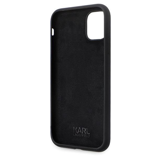 Karl Lagerfeld KLHCN61SMHCNPK Apple iPhone 11/ Xr 6.1″ juodos spalvos kietas dėklas Silicone C Metal Pin aprašymas - Prekės nuotrauka Karl Lagerfeld KLHCN61SMHCNPK Apple iPhone 11/ Xr 6.1″ juodos spalvos kietas dėklas Silicone C Metal Pin aprašymas - Prekės nuotrauka