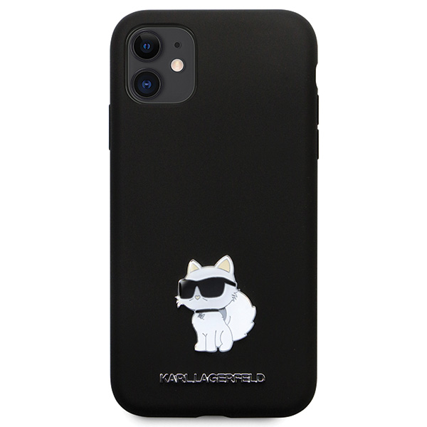 Karl Lagerfeld KLHCN61SMHCNPK Apple iPhone 11/ Xr 6.1″ juodos spalvos kietas dėklas Silicone C Metal Pin aprašymas - Prekės nuotrauka Karl Lagerfeld KLHCN61SMHCNPK Apple iPhone 11/ Xr 6.1″ juodos spalvos kietas dėklas Silicone C Metal Pin aprašymas - Prekės nuotrauka