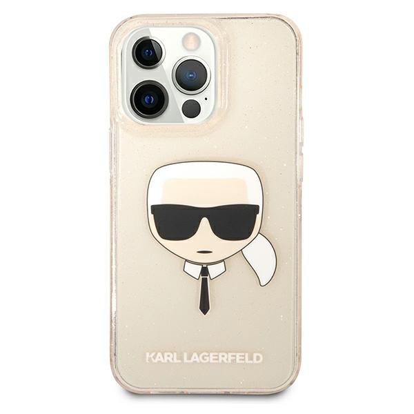 Karl Lagerfeld KLHCP13LKHTUGLGO Apple iPhone 13 Pro / 13 6,1″ auksinis kietas dėklas Glitter Karl`s Head aprašymas - Prekės nuotrauka Karl Lagerfeld KLHCP13LKHTUGLGO Apple iPhone 13 Pro / 13 6,1″ auksinis kietas dėklas Glitter Karl`s Head aprašymas - Prekės nuotrauka