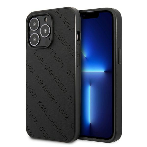 Karl Lagerfeld KLHCP13LPTLK Apple iPhone 13 Pro / 13 6,1″ kietas dėklas juodos spalvos Perforated Allover aprašymas - Prekės nuotrauka Karl Lagerfeld KLHCP13LPTLK Apple iPhone 13 Pro / 13 6,1″ kietas dėklas juodos spalvos Perforated Allover aprašymas - Prekės nuotrauka