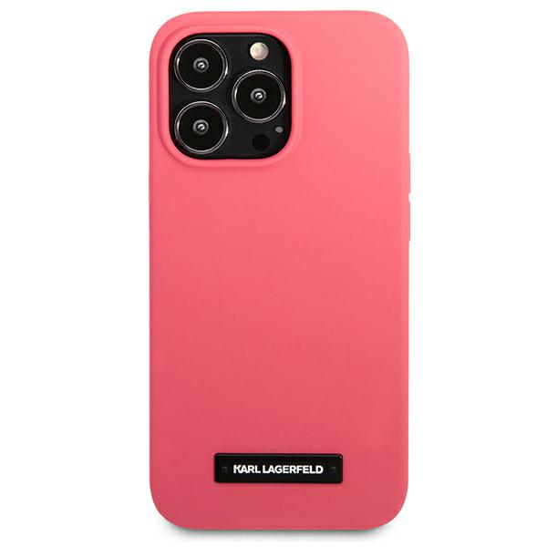 Karl Lagerfeld KLHCP13LSLMP1PI Apple iPhone 13 Pro / 13 6,1″ kietas dėklas fuchsia Silicone Plaque aprašymas - Prekės nuotrauka Karl Lagerfeld KLHCP13LSLMP1PI Apple iPhone 13 Pro / 13 6,1″ kietas dėklas fuchsia Silicone Plaque aprašymas - Prekės nuotrauka