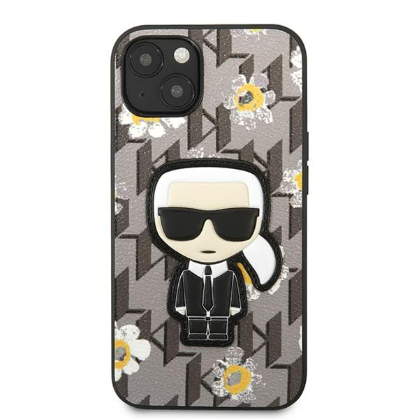 Karl Lagerfeld KLHCP13MPMNFIK1 iPhone 13 / 14 / 15 6,1″ pilkos spalvos Flower Ikonik Karl dėklas aprašymas - Prekės nuotrauka