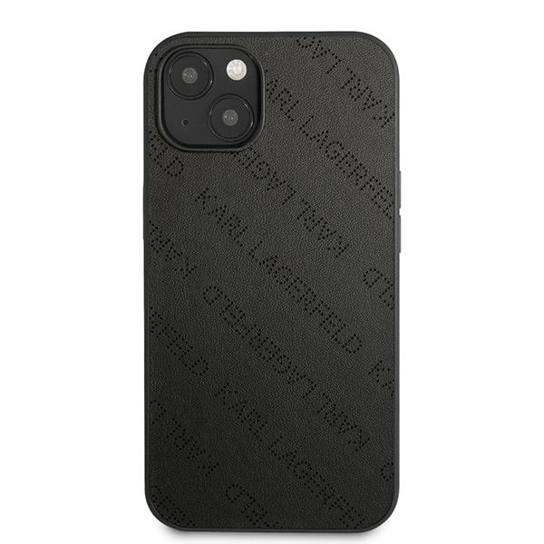 Karl Lagerfeld KLHCP13SPTLK Apple iPhone 13 mini 5,4″ kietas dėklas juodos spalvos Perforated Allover aprašymas - Prekės nuotrauka Karl Lagerfeld KLHCP13SPTLK Apple iPhone 13 mini 5,4″ kietas dėklas juodos spalvos Perforated Allover aprašymas - Prekės nuotrauka