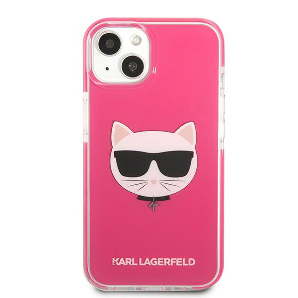 Karl Lagerfeld KLHCP13STPECPI Apple iPhone 13 mini 5,4″ kietas dėklas fuschia Choupette Head aprašymas - Prekės nuotrauka Karl Lagerfeld KLHCP13STPECPI Apple iPhone 13 mini 5,4″ kietas dėklas fuschia Choupette Head aprašymas - Prekės nuotrauka
