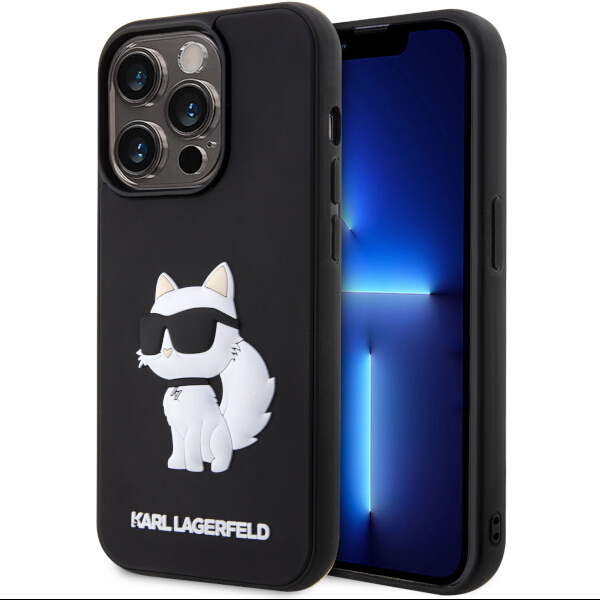 Karl Lagerfeld KLHCP14L3DRKHNK Apple iPhone 14 Pro 6.1″ juodos spalvos kietas dėklas Rubber Choupette 3D aprašymas - Prekės nuotrauka Karl Lagerfeld KLHCP14L3DRKHNK Apple iPhone 14 Pro 6.1″ juodos spalvos kietas dėklas Rubber Choupette 3D aprašymas - Prekės nuotrauka