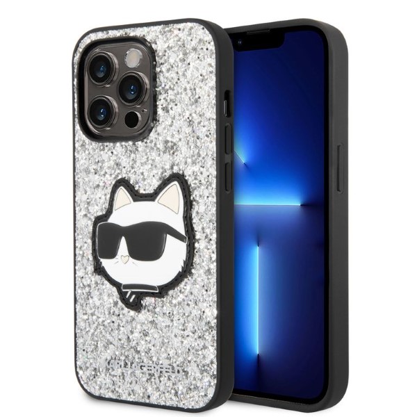 Karl Lagerfeld KLHCP14LG2CPS Apple iPhone 14 Pro 6,1″ sidabrinis kietas dėklas Glitter Choupette Patch aprašymas - Prekės nuotrauka Karl Lagerfeld KLHCP14LG2CPS Apple iPhone 14 Pro 6,1″ sidabrinis kietas dėklas Glitter Choupette Patch aprašymas - Prekės nuotrauka