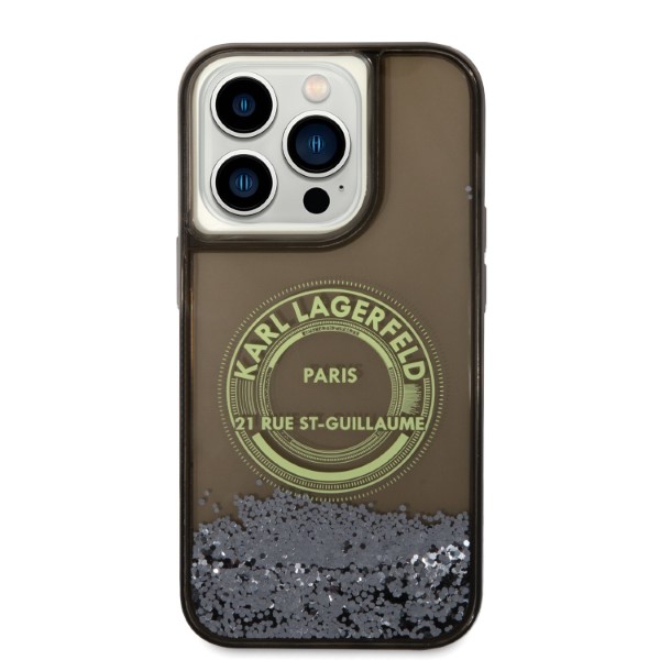 Karl Lagerfeld KLHCP14LLCRSGRK Apple iPhone 14 Pro 6,1″ juodos spalvos kietas dėklas Liquid Glitter RSG aprašymas - Prekės nuotrauka Karl Lagerfeld KLHCP14LLCRSGRK Apple iPhone 14 Pro 6,1″ juodos spalvos kietas dėklas Liquid Glitter RSG aprašymas - Prekės nuotrauka
