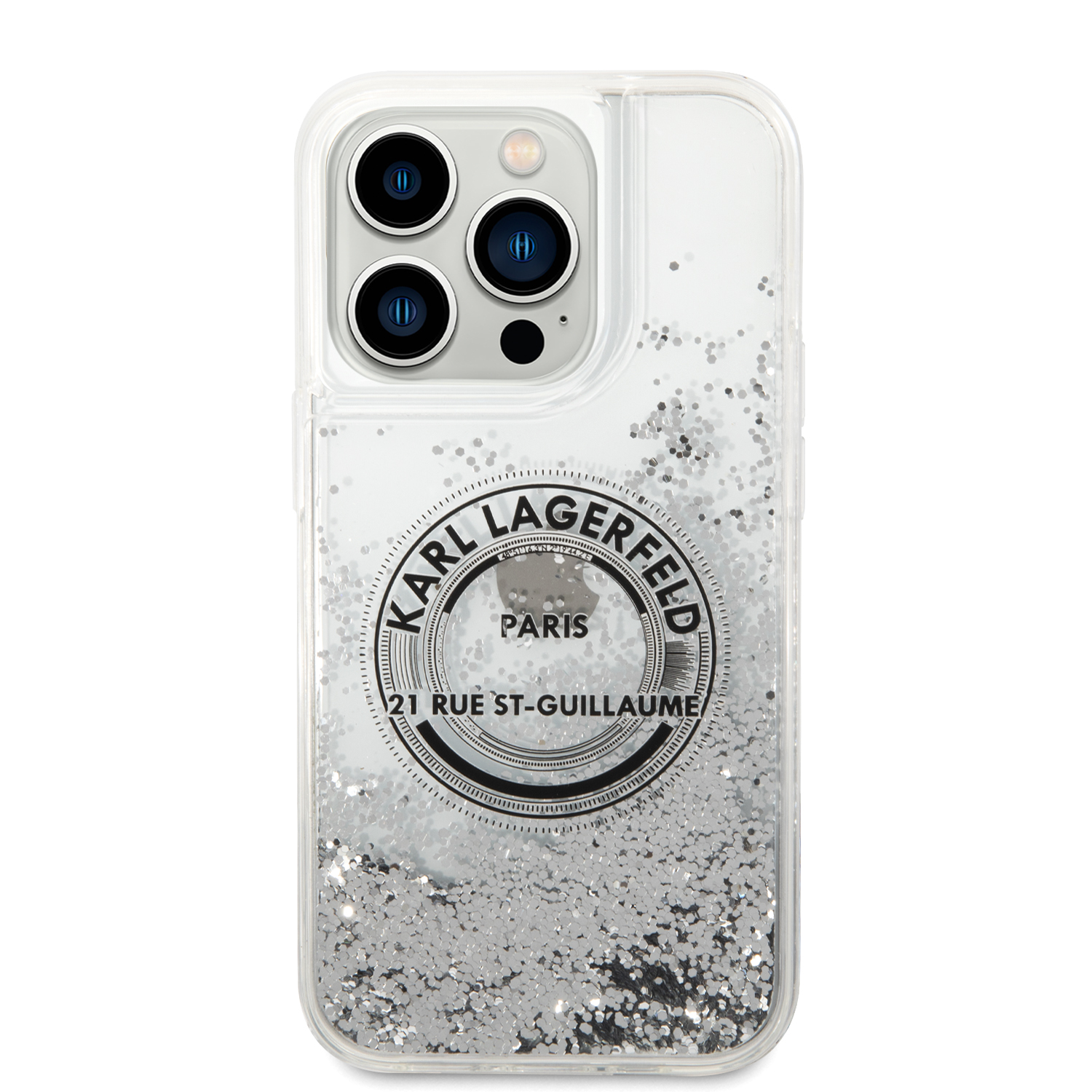 Karl Lagerfeld KLHCP14LLCRSGRS Apple iPhone 14 Pro 6,1″ sidabrinis kietas dėklas Liquid Glitter RSG aprašymas - Prekės nuotrauka Karl Lagerfeld KLHCP14LLCRSGRS Apple iPhone 14 Pro 6,1″ sidabrinis kietas dėklas Liquid Glitter RSG aprašymas - Prekės nuotrauka