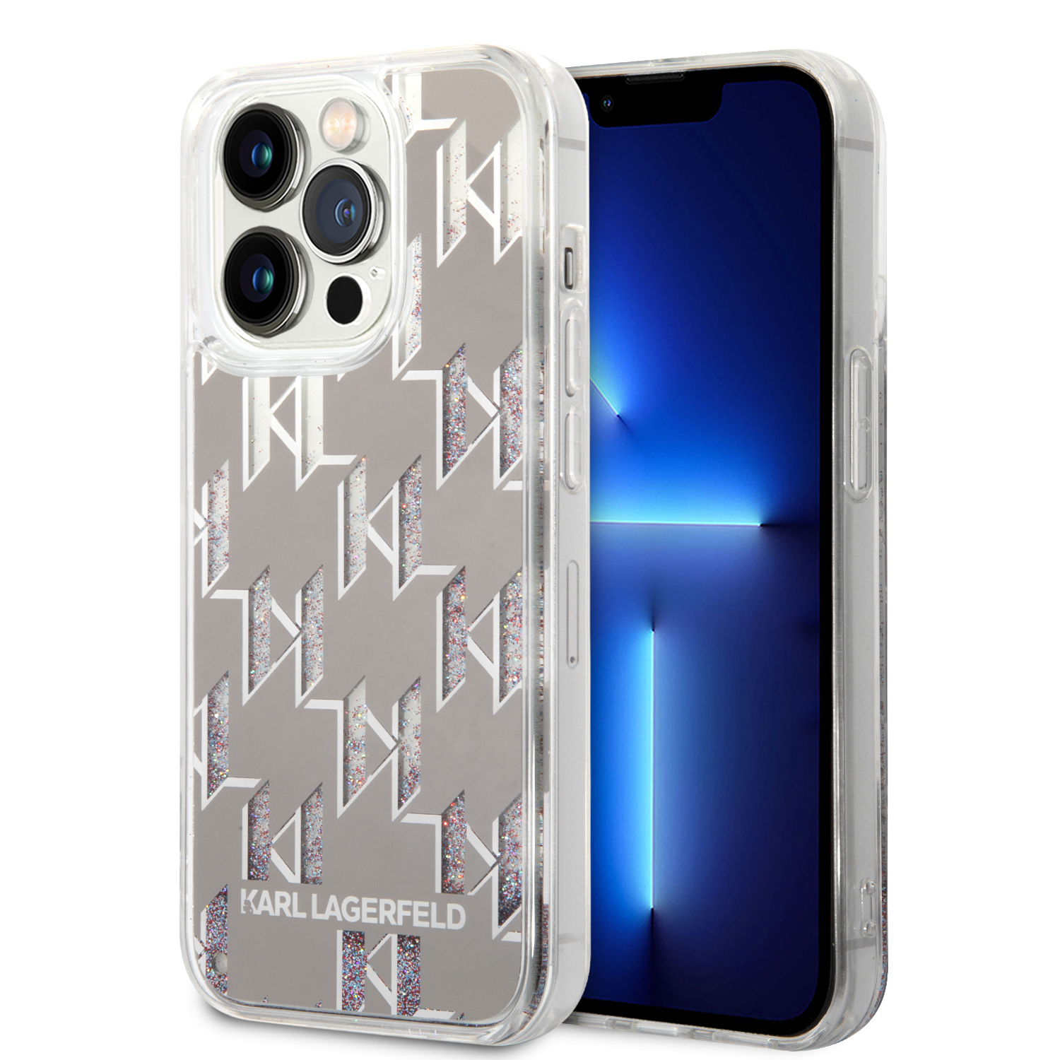 Karl Lagerfeld KLHCP14LLMNMS Apple iPhone 14 Pro 6,1″ kietas dėklas sidabrinis Liquid Glitter Monogram aprašymas - Prekės nuotrauka Karl Lagerfeld KLHCP14LLMNMS Apple iPhone 14 Pro 6,1″ kietas dėklas sidabrinis Liquid Glitter Monogram aprašymas - Prekės nuotrauka