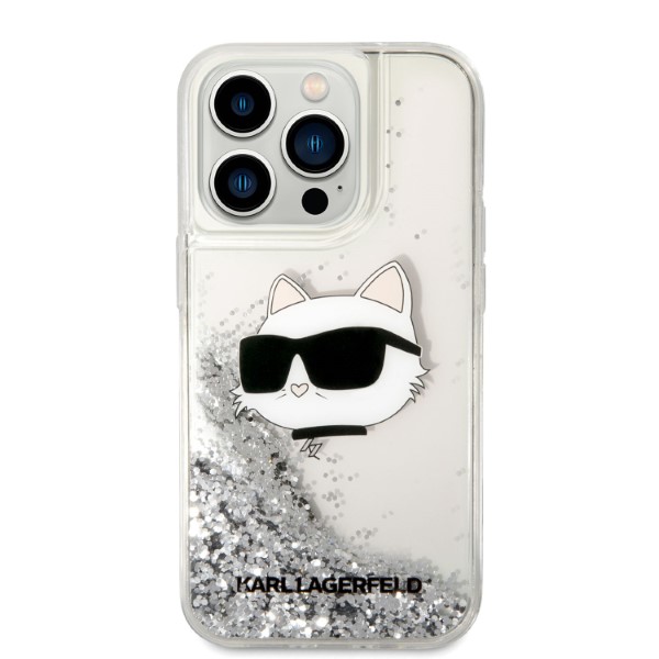 Karl Lagerfeld KLHCP14LLNCHCS Apple iPhone 14 Pro 6,1″ sidabrinis kietas dėklas Glitter Choupette Head aprašymas - Prekės nuotrauka Karl Lagerfeld KLHCP14LLNCHCS Apple iPhone 14 Pro 6,1″ sidabrinis kietas dėklas Glitter Choupette Head aprašymas - Prekės nuotrauka