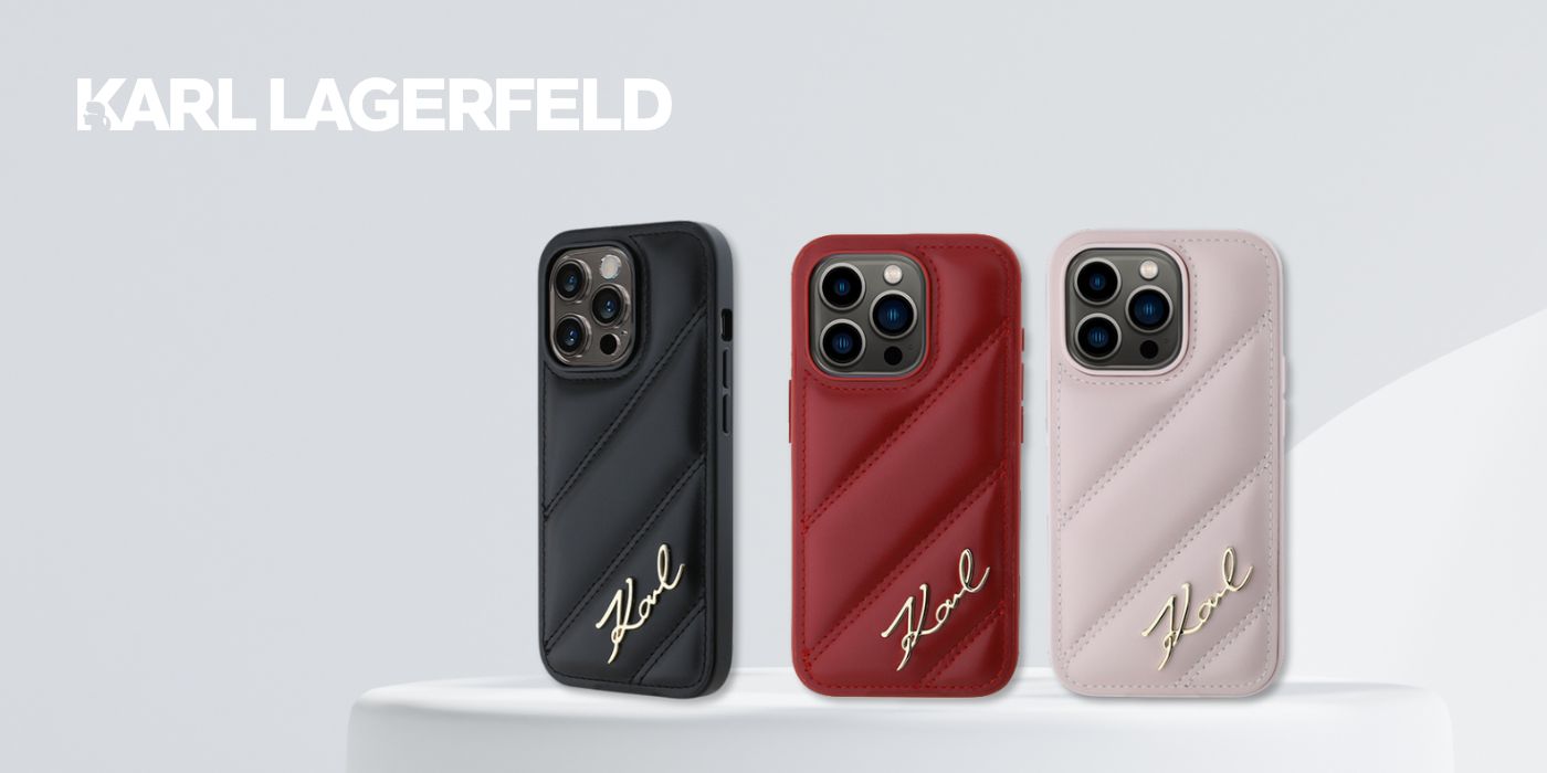 Karl Lagerfeld KLHCP14LPQDSMGK iPhone 14 Pro 6.1″ juodos spalvos kietas dėklas Diagonal Quilted Script aprašymas - Prekės nuotrauka