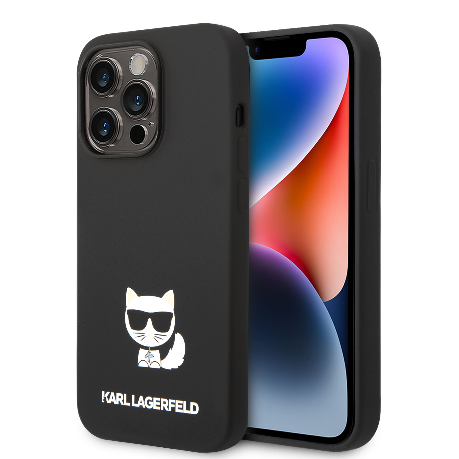 Karl Lagerfeld KLHCP14LSLCTBK Apple iPhone 14 Pro 6,1″ kietas dėklas juodos spalvos Silicone Choupette Body aprašymas - Prekės nuotrauka Karl Lagerfeld KLHCP14LSLCTBK Apple iPhone 14 Pro 6,1″ kietas dėklas juodos spalvos Silicone Choupette Body aprašymas - Prekės nuotrauka