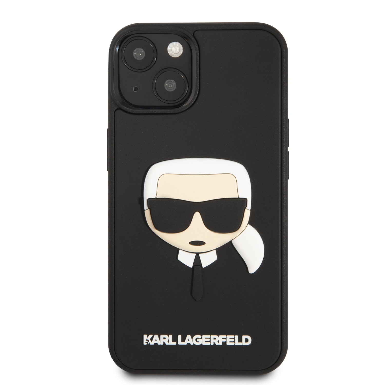 Karl Lagerfeld KLHCP14MKH3DBK iPhone 14 Plus / 15 Plus 6,7″ juodos spalvos kietas dėklas 3D Rubber Karl`s Head aprašymas - Prekės nuotrauka