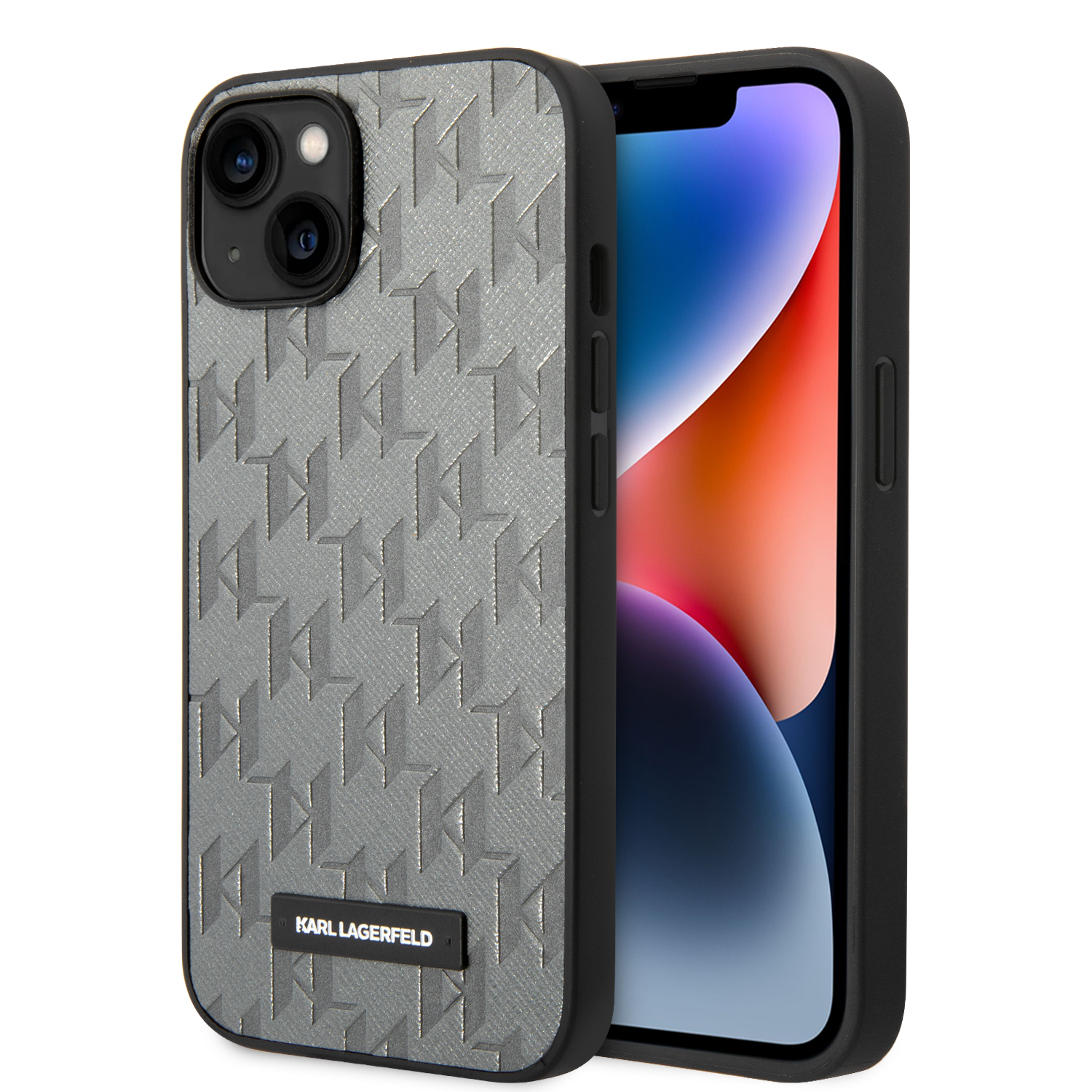 Karl Lagerfeld KLHCP14MSAKLHPG Apple iPhone 14 Plus / 15 Plus 6,7″ kietas dėklas pilkos spalvos Saffiano Mono Metal aprašymas - Prekės nuotrauka Karl Lagerfeld KLHCP14MSAKLHPG Apple iPhone 14 Plus / 15 Plus 6,7″ kietas dėklas pilkos spalvos Saffiano Mono Metal aprašymas - Prekės nuotrauka