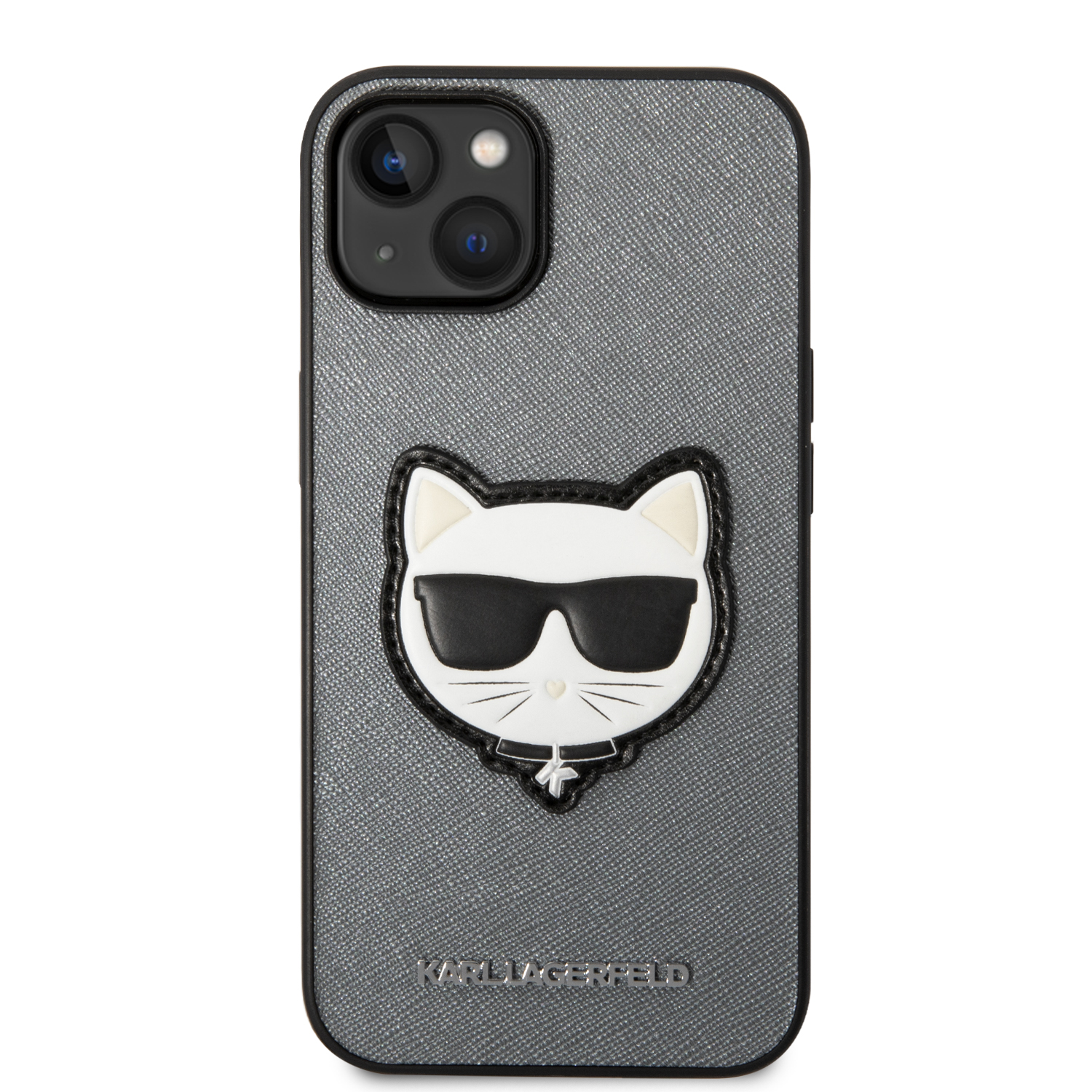 Karl Lagerfeld KLHCP14MSAPCHG Apple iPhone 14 Plus / 15 Plus 6,7″ kietas dėklas sidabrinis Saffiano Choupett aprašymas - Prekės nuotrauka Karl Lagerfeld KLHCP14MSAPCHG Apple iPhone 14 Plus / 15 Plus 6,7″ kietas dėklas sidabrinis Saffiano Choupett aprašymas - Prekės nuotrauka