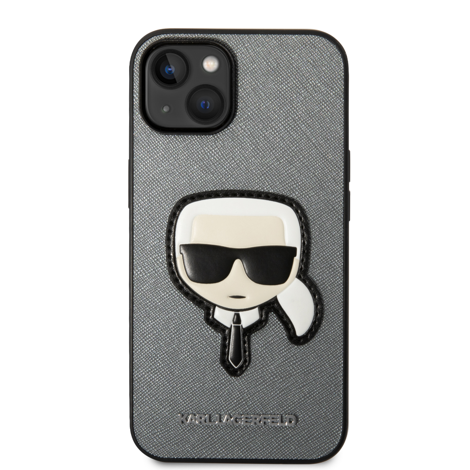 Karl Lagerfeld KLHCP14MSAPKHG Apple iPhone 14 Plus / 15 Plus 6,7″ sidabrinis kietas dėklas Saffiano Karl`s H aprašymas - Prekės nuotrauka Karl Lagerfeld KLHCP14MSAPKHG Apple iPhone 14 Plus / 15 Plus 6,7″ sidabrinis kietas dėklas Saffiano Karl`s H aprašymas - Prekės nuotrauka