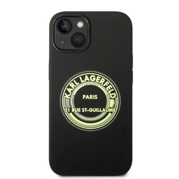 Karl Lagerfeld KLHCP14MSRSGRCK Apple iPhone 14 Plus / 15 Plus 6,7″ kietas dėklas juodos spalvos Silicone RSG aprašymas - Prekės nuotrauka