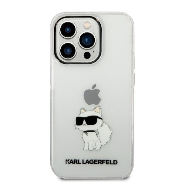 Karl Lagerfeld KLHCP14XHNCHTCT iPhone 14 Pro Max 6,7″ skaidrus kietas dėklas Ikonik Choupette aprašymas - Prekės nuotrauka